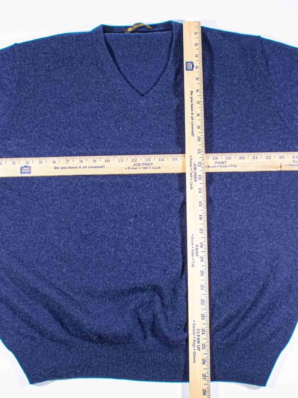 Loro Piana Mens V-Neck Sweater 100% Cashmere Made In Italy Size 56 IT XXL